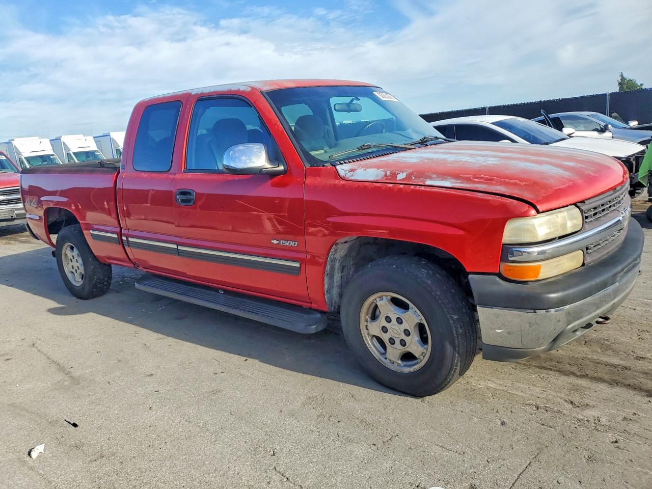 2000 Chevrolet Silverado K1500 Red vin: 2GCEK19T5Y1393755