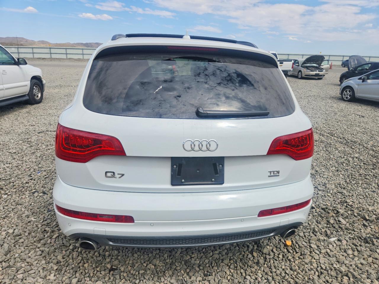 2013 Audi Q7 Prestige White vin: WA1WMAFE1DD003750