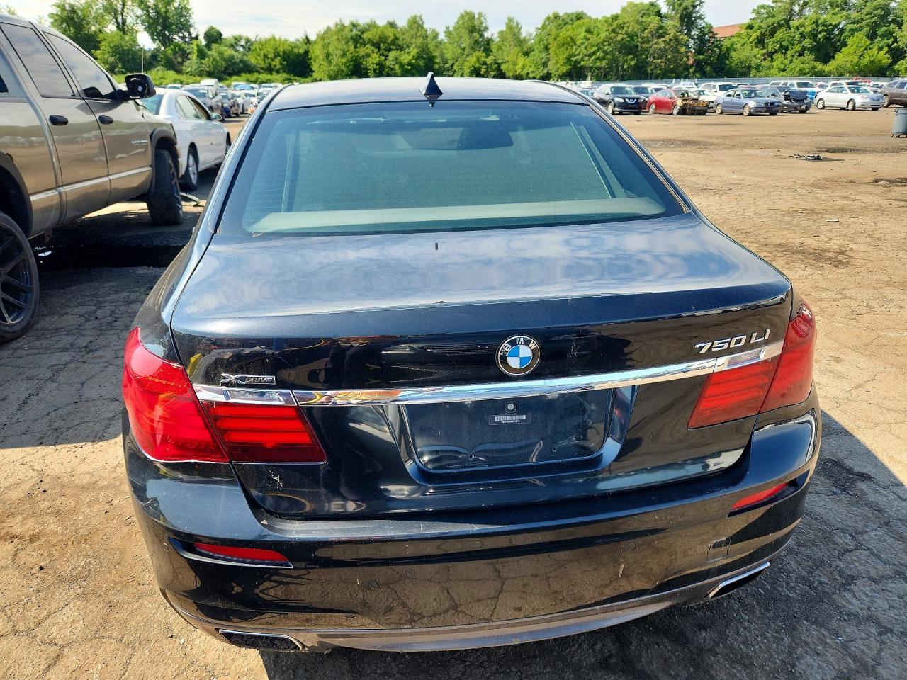 2013 Bmw 750 Lxi Black vin: WBAYF8C58DD139716