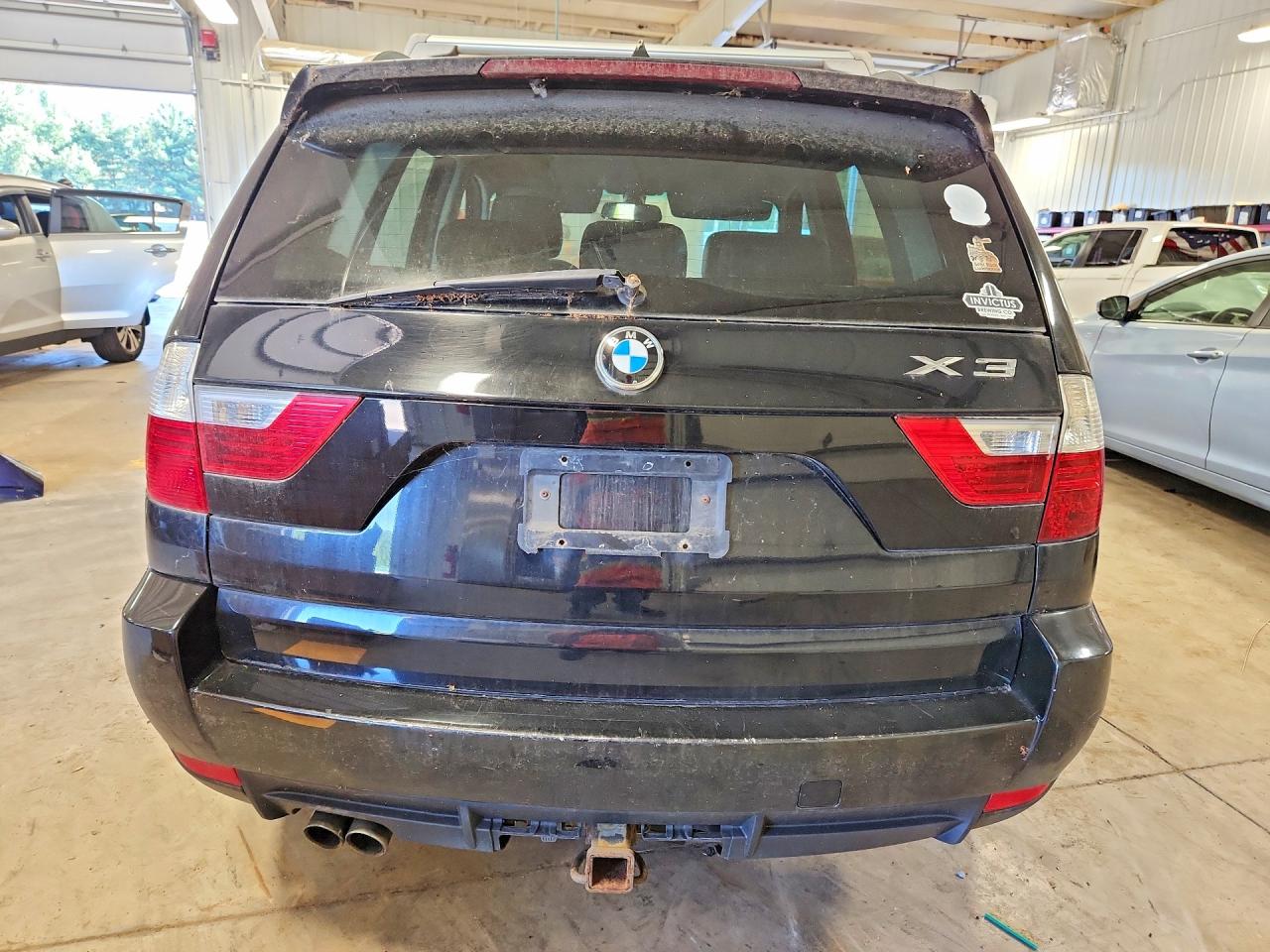 2007 Bmw X3 3.0si Black vin: WBXPC93447WF09904
