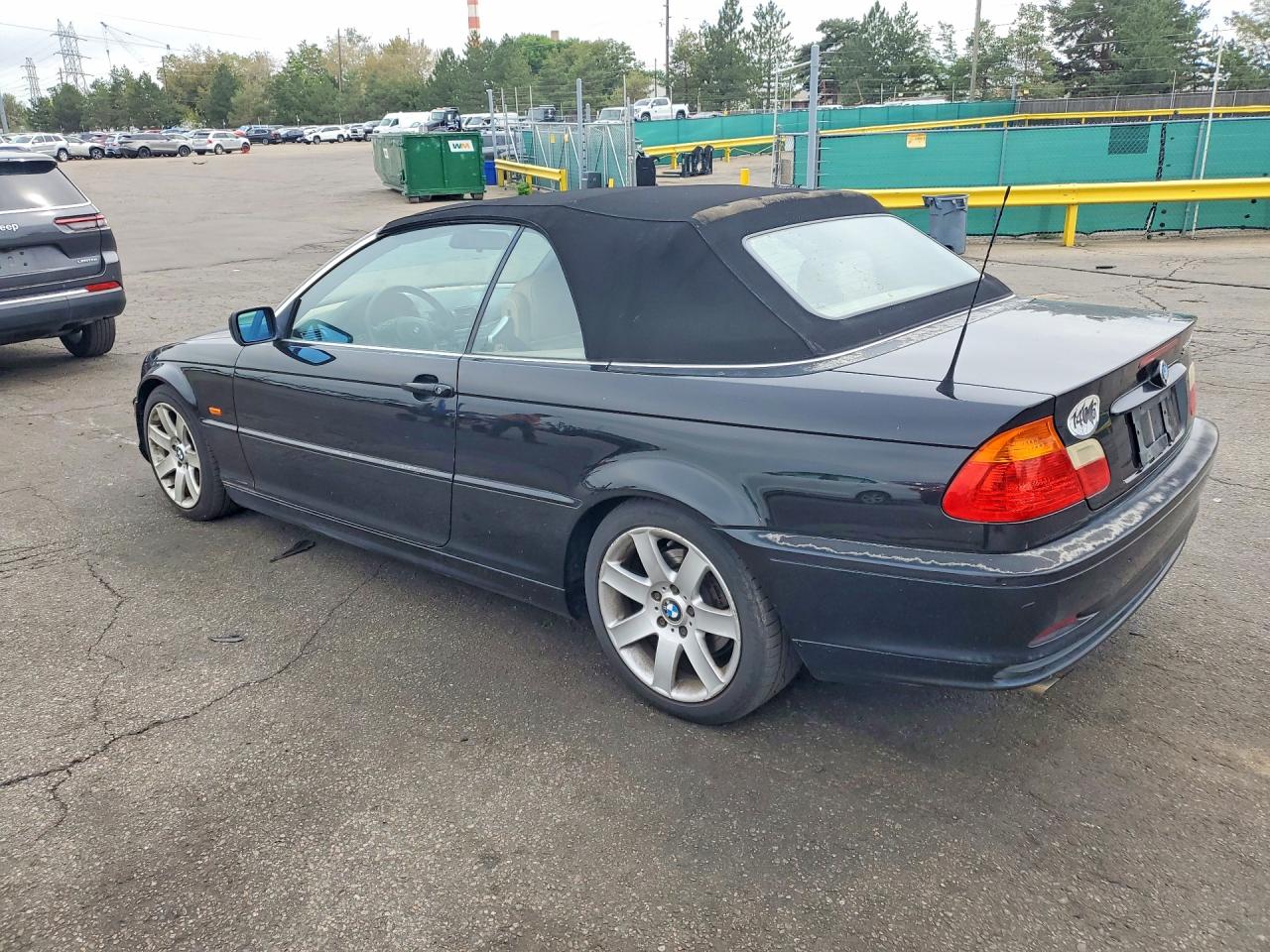 2001 Bmw 325 Ci Black vin: WBABS33421JY41989
