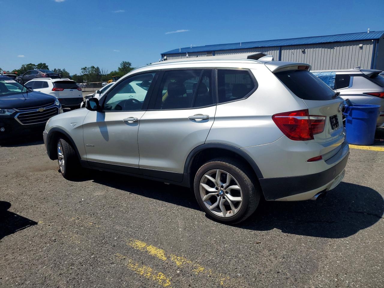 2011 Bmw X3 Xdrive35i Silver vin: 5UXWX7C50BL732084