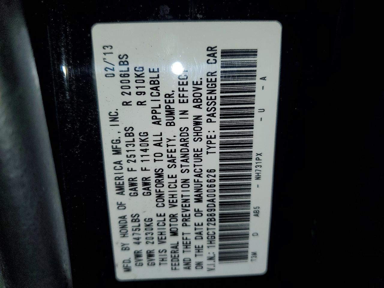 2013 Honda Accord Exl Black vin: 1HGCT2B89DA006626