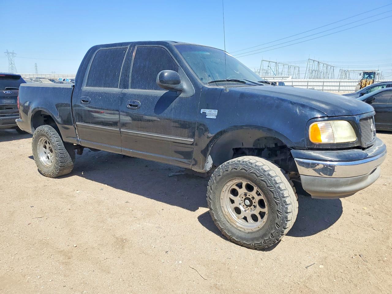 2003 Ford F150 Supercrew Black vin: 1FTRW07613KC83016