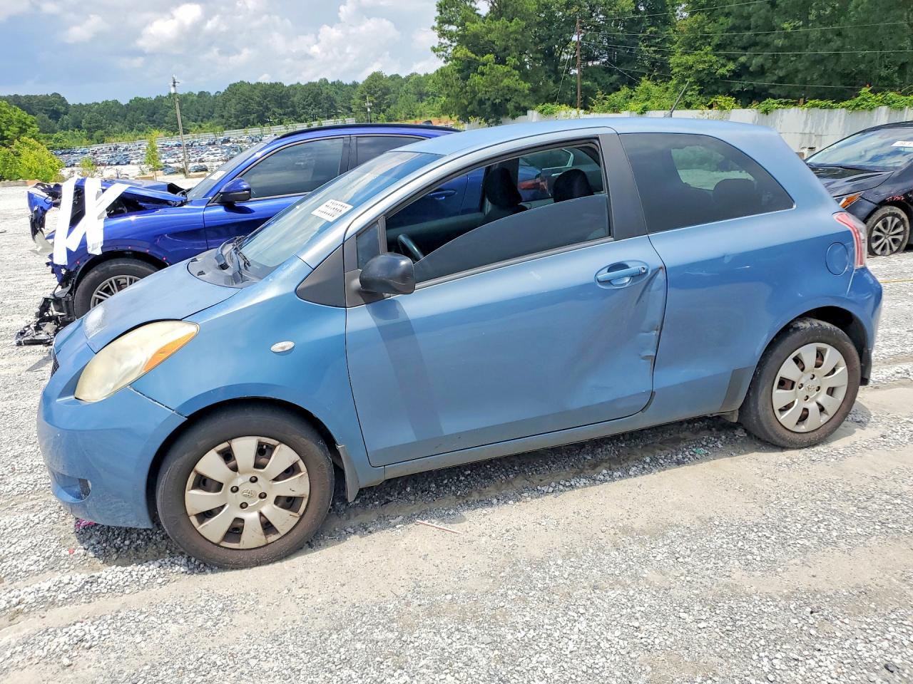 2008 Toyota Yaris Base Blue vin: JTDJT923485177091