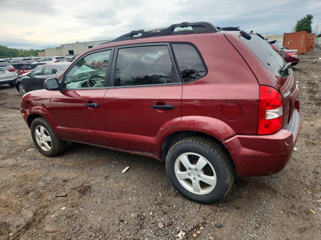 2005 Hyundai Tucson Gl Burgundy vin: KM8JM12B25U145713