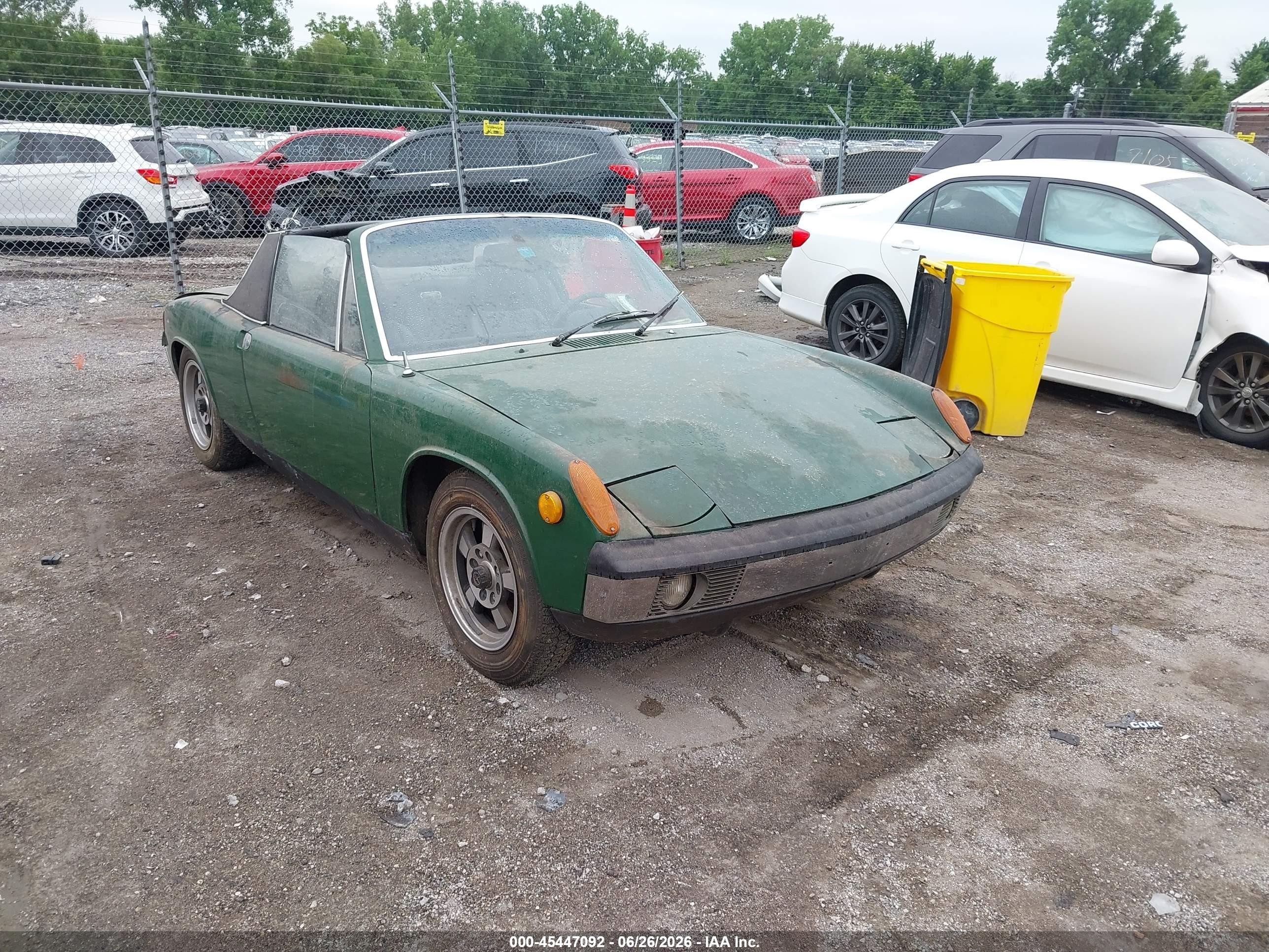 1972 Porsche 914   Green vin: 4722909200       