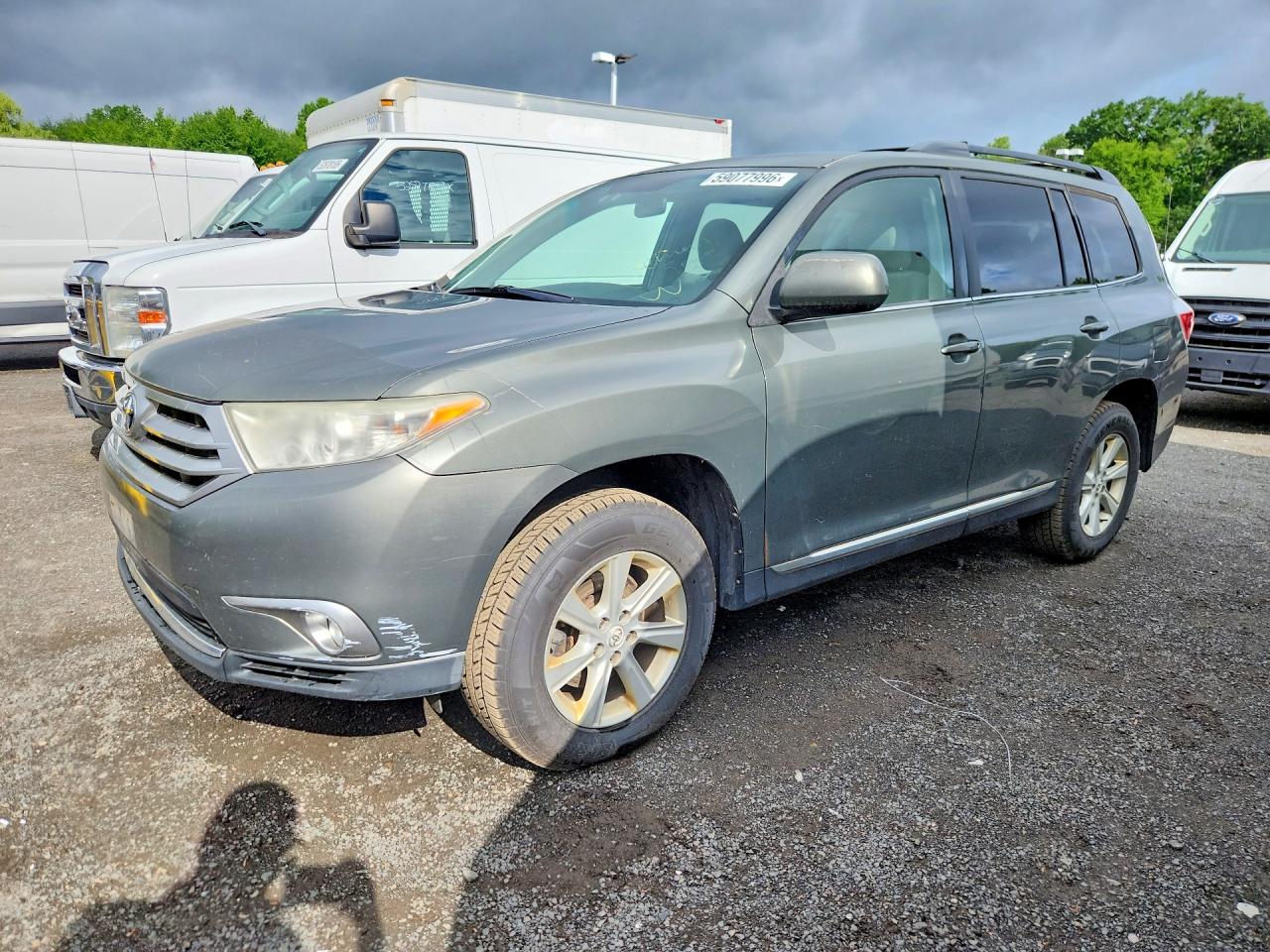 2011 Toyota Highlander Base Gray vin: 5TDBK3EH0BS053249