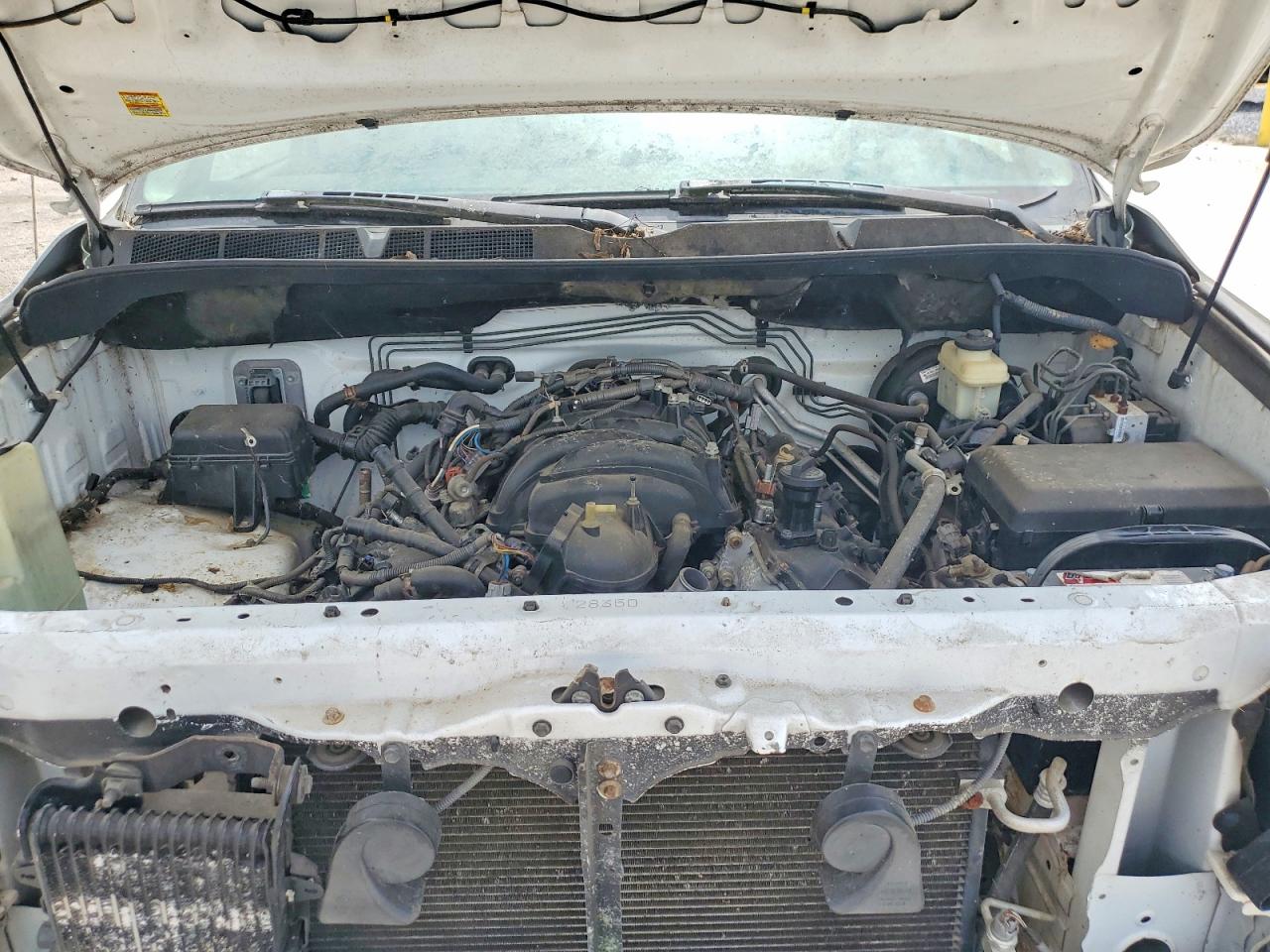 2009 Toyota Tundra Sr5 White vin: 5TFRV54129X073545