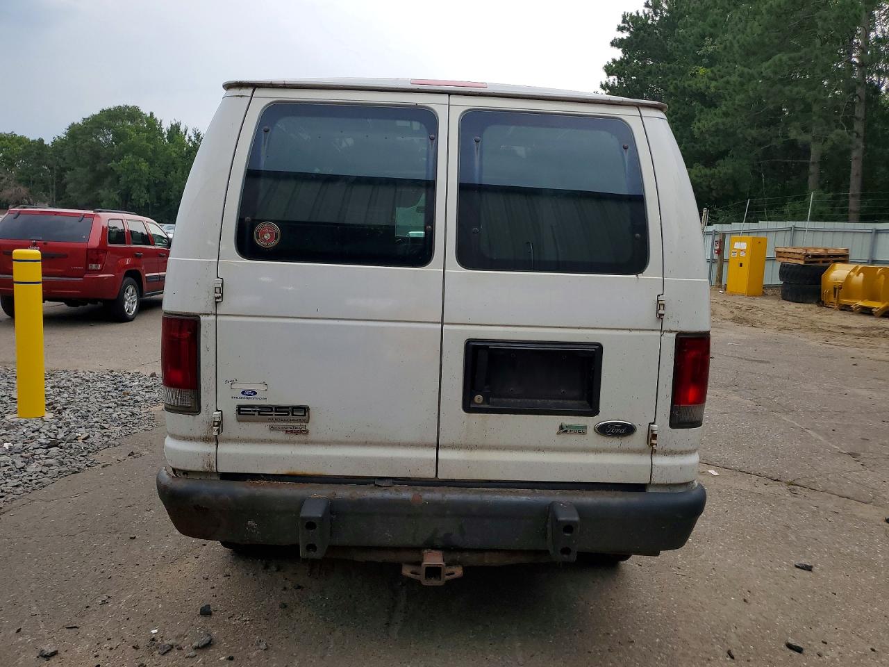 2014 Ford Econoline E250 Van White vin: 1FTNE2EW7EDA53701