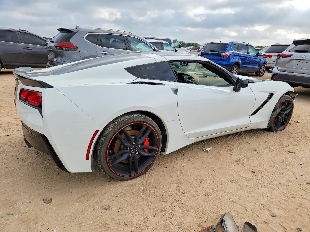2015 Chevrolet Corvette Stingray Z51 3lt White vin: 1G1YM2D72F5120249