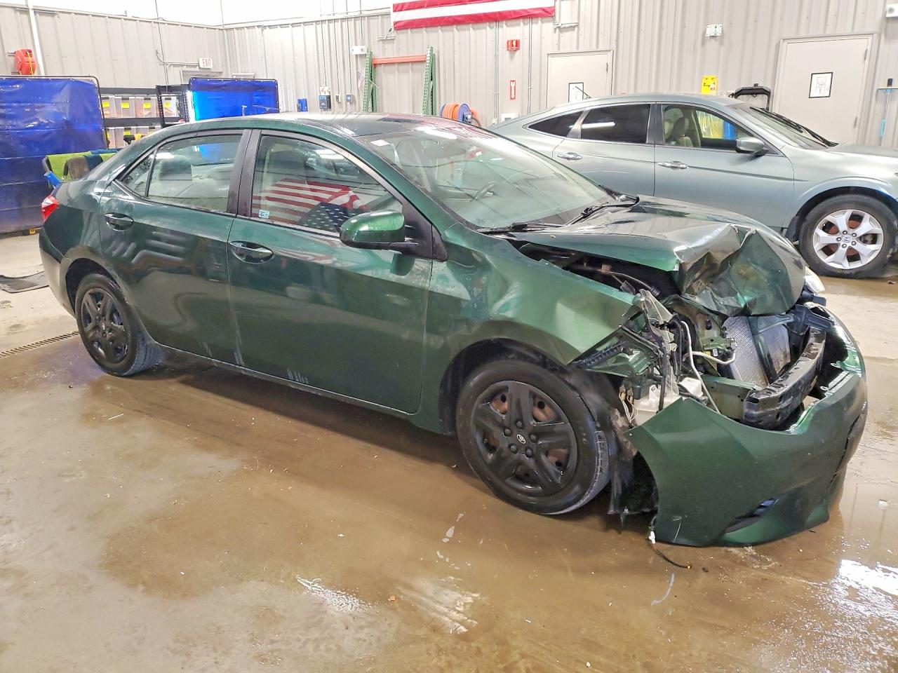 2014 Toyota Corolla Le Green vin: 5YFBURHE2EP104102