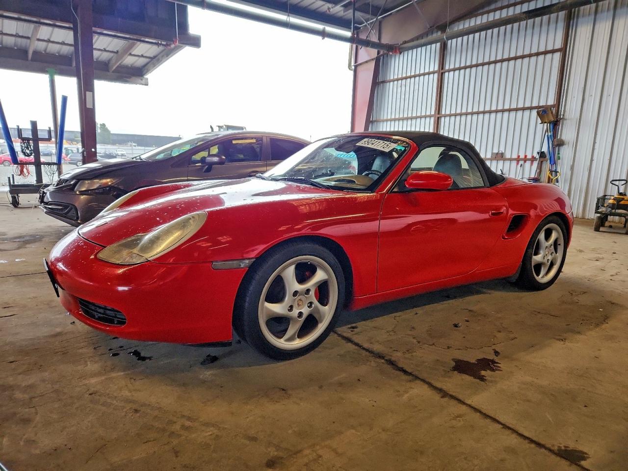 2001 Porsche Boxster Red vin: WP0CA29881U626226