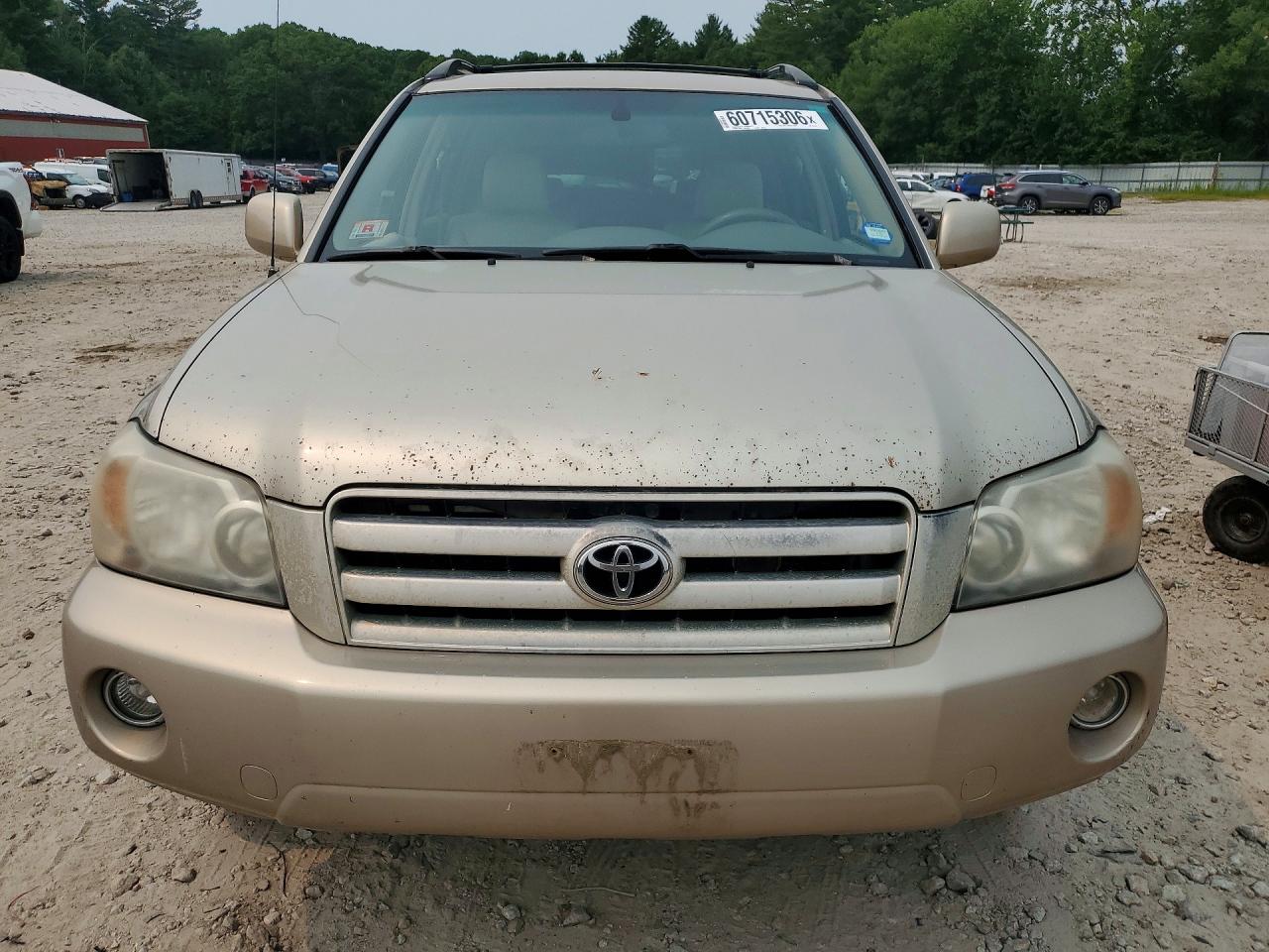 2007 Toyota Highlander Sport Beige vin: JTEHP21A570211136