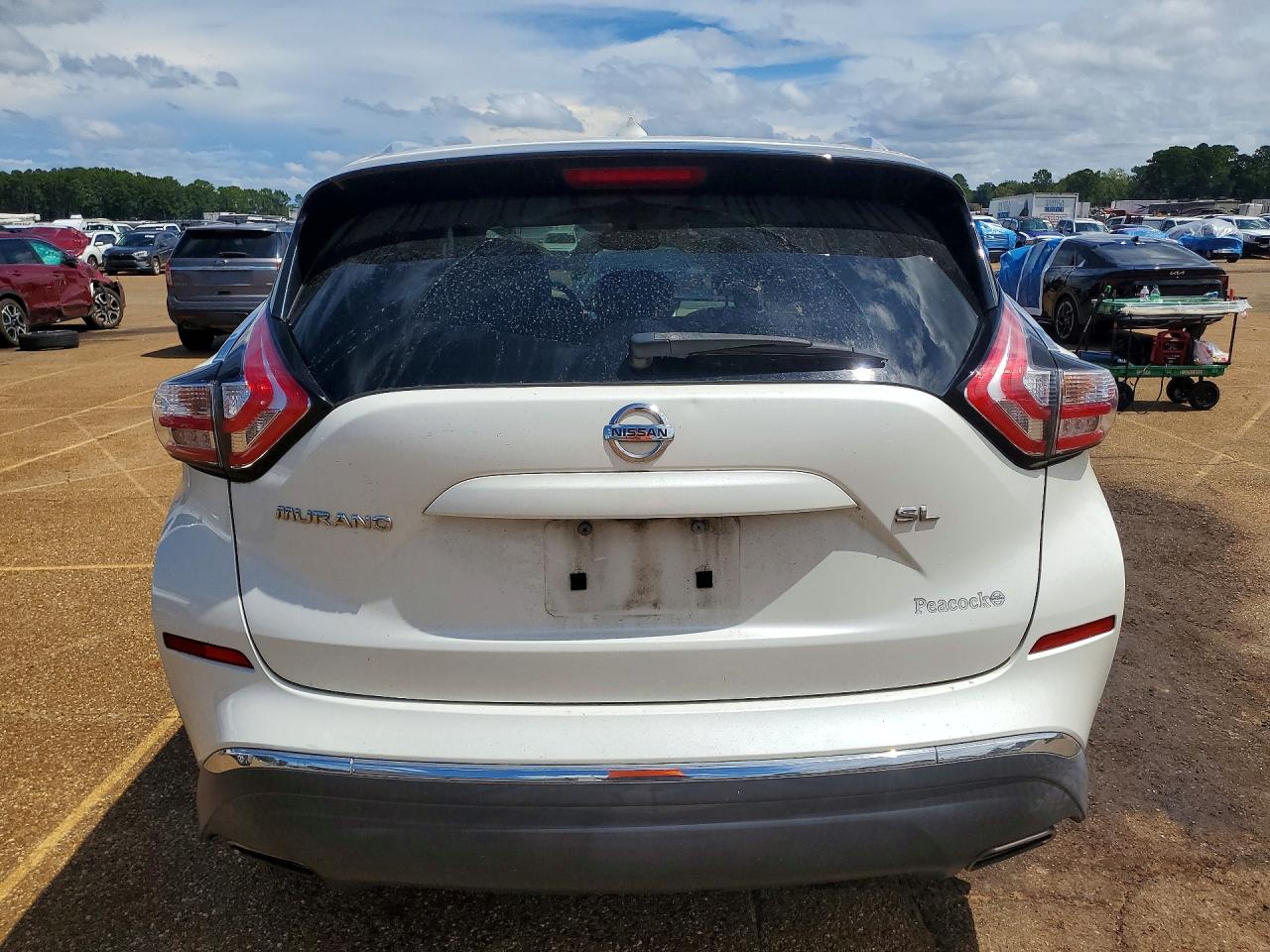 2015 Nissan Murano Sl White vin: 5N1AZ2MG1FN241036