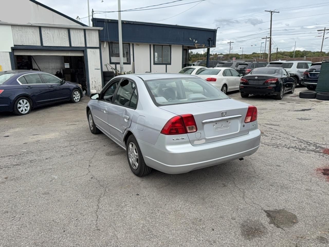 2002 Honda Civic Lx Silver vin: 1HGES16552L026055