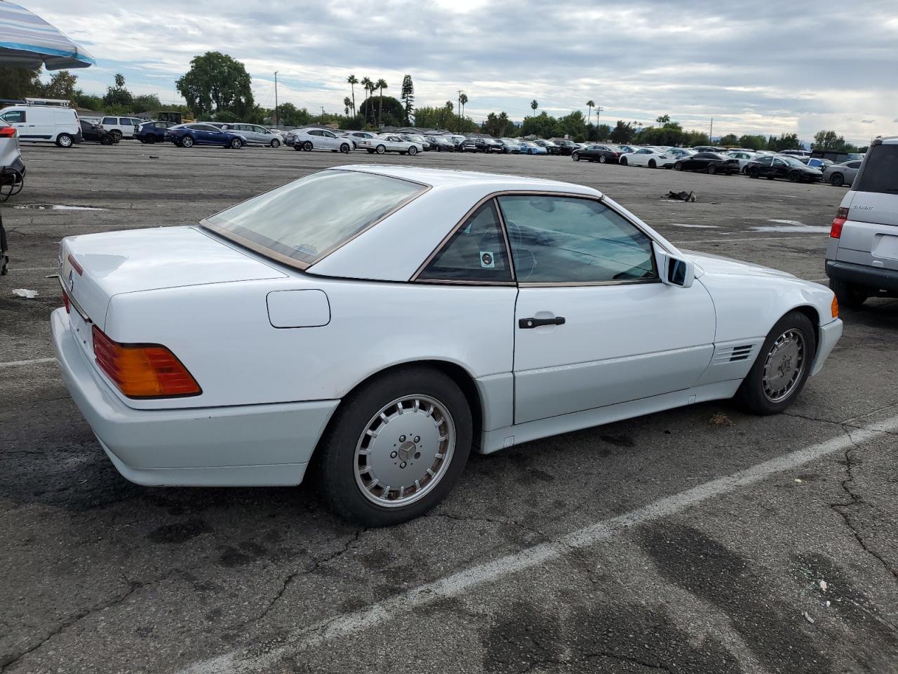 1991 Mercedes-benz 300 Sl White vin: WDBFA61EXMF025185