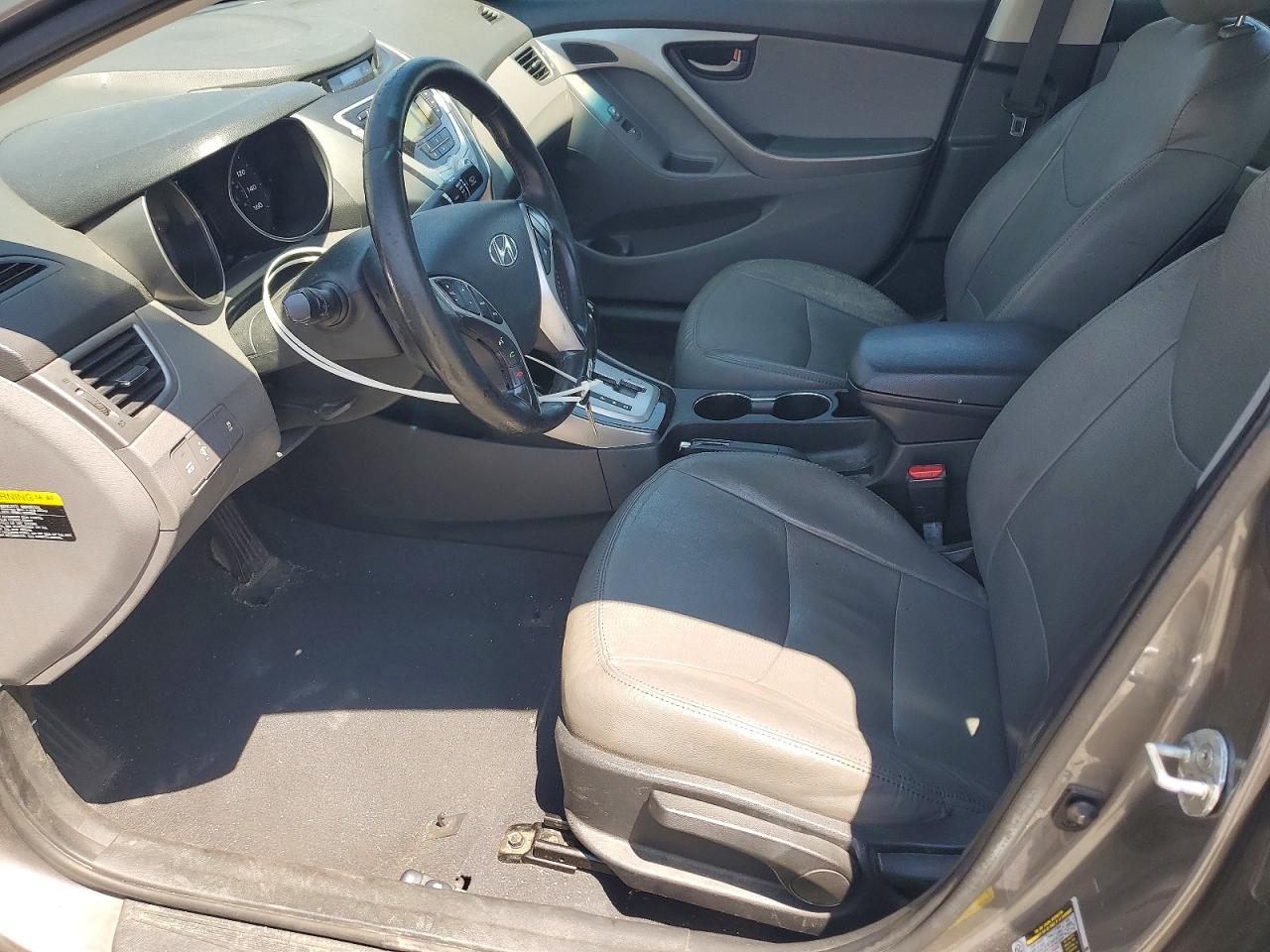 2012 Hyundai Elantra Limited Gray vin: 5NPDH4AE2CH122068