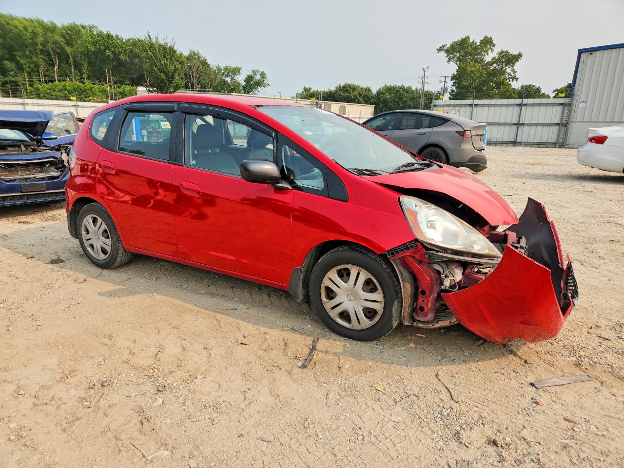 2009 Honda Fit Красный vin: JHMGE88289C000276