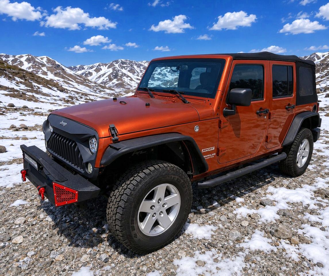 2014 Jeep Wrangler Unlimited Sport Оранжевый vin: 1C4BJWDG4EL195929