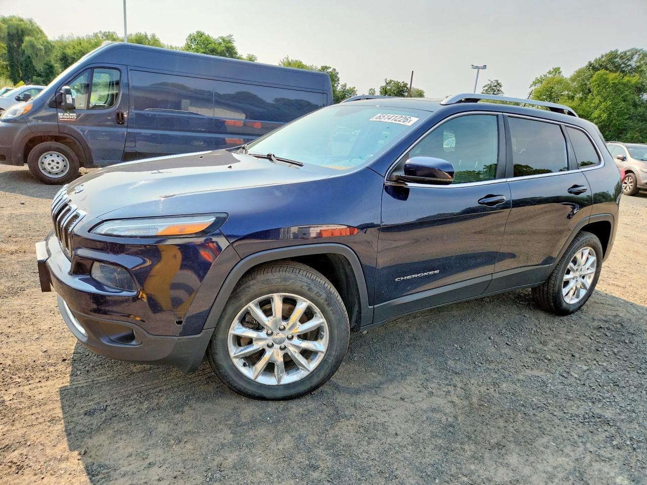 2014 Jeep Cherokee Limited Blue vin: 1C4PJMDBXEW244404
