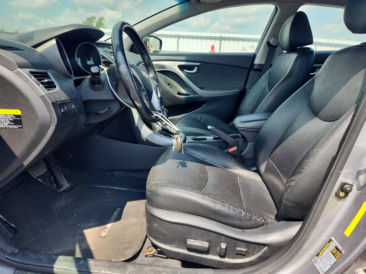 2014 Hyundai Elantra Limited Silver vin: KMHDH4AE2EU094048