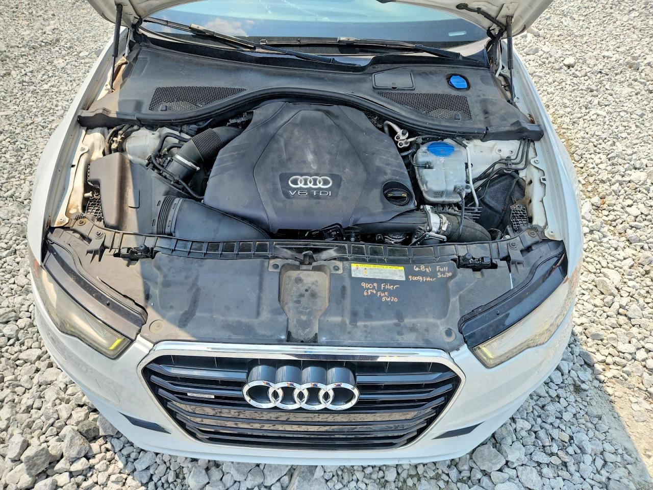 2014 Audi A6 Prestige White vin: WAUHMAFC1EN149667