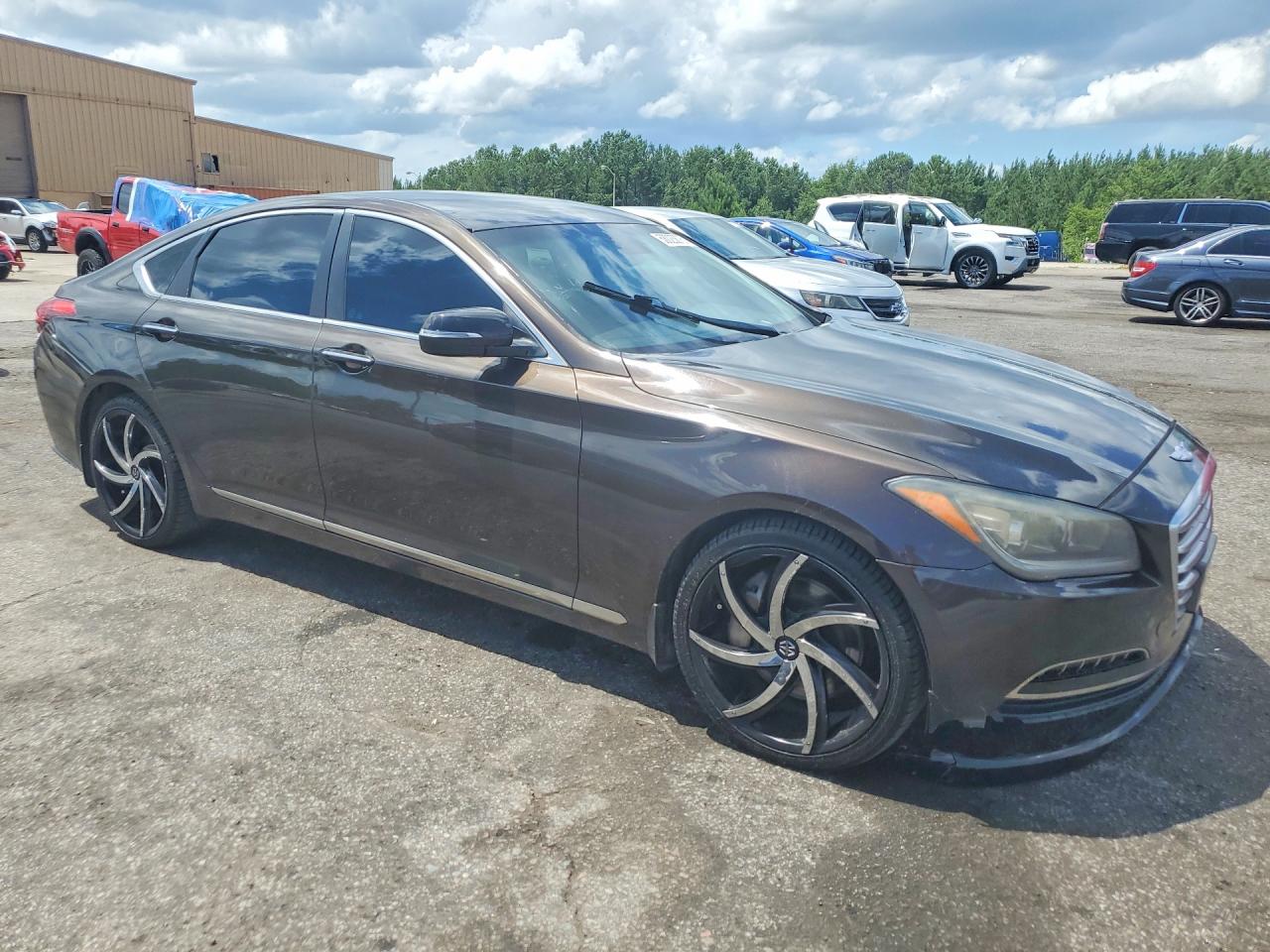 2015 Hyundai Genesis 3.8l Коричневый vin: KMHGN4JE5FU089188