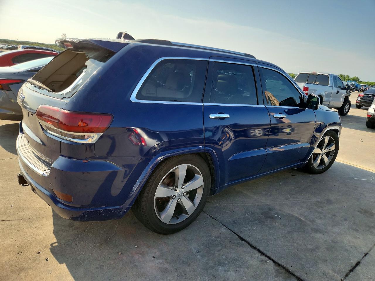 2015 Jeep Grand Cherokee Overland Blue vin: 1C4RJFCGXFC753333