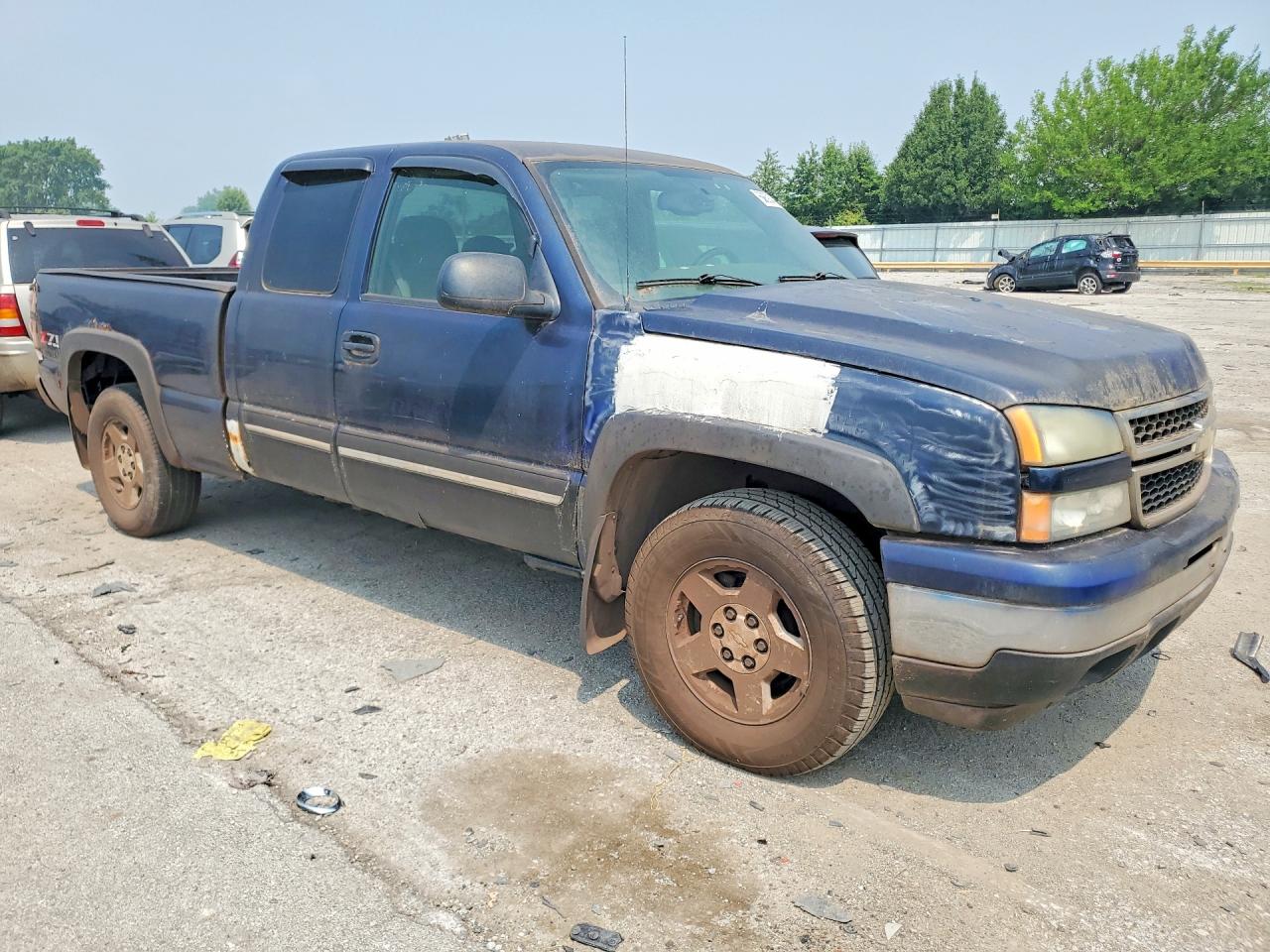 2006 Chevrolet Silverado K1500 Blue vin: 2GCEK19B161109588