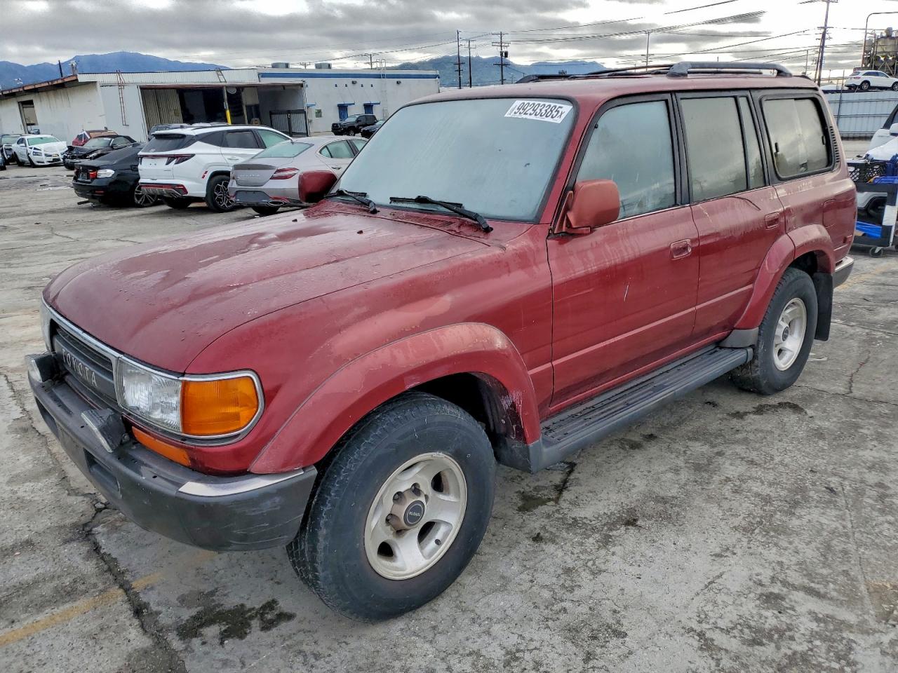 1993 Toyota Land Cruiser Dj81 Burgundy vin: JT3DJ81W3P0032925