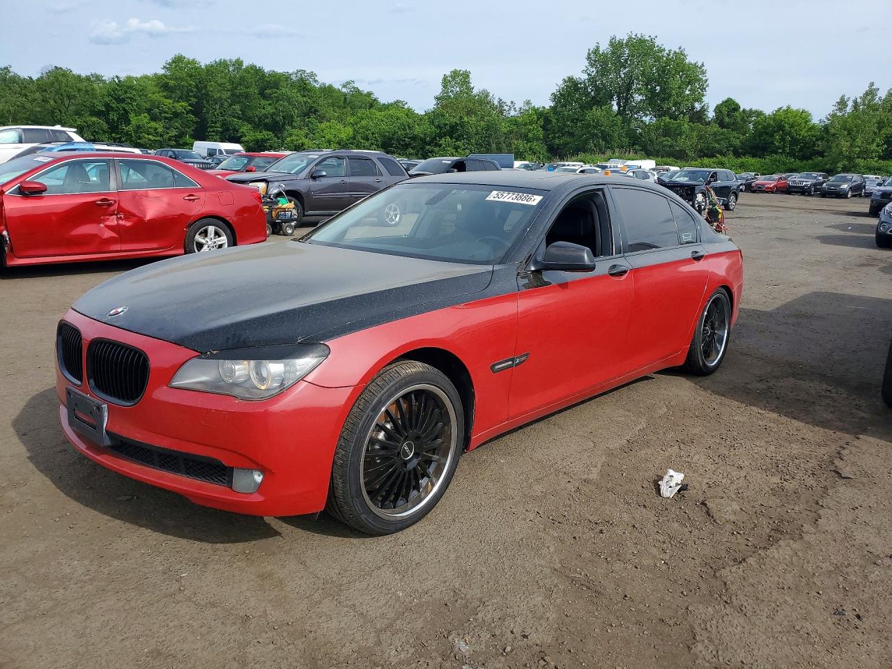 2012 Bmw 750 Lxi Two Tone vin: WBAKC8C54CC434718