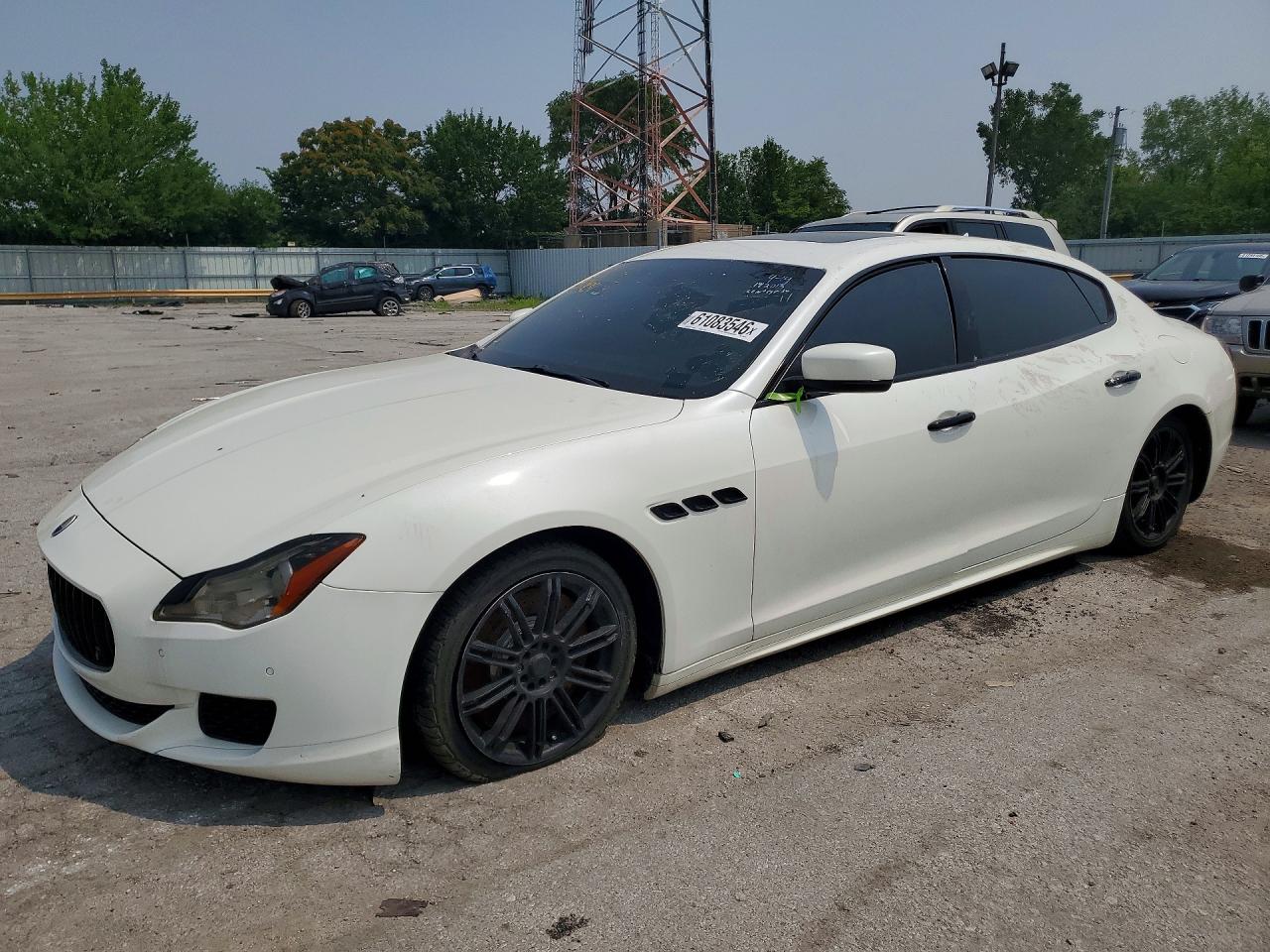 2015 Maserati Quattroporte Gts White vin: ZAM56PPA1F1142013