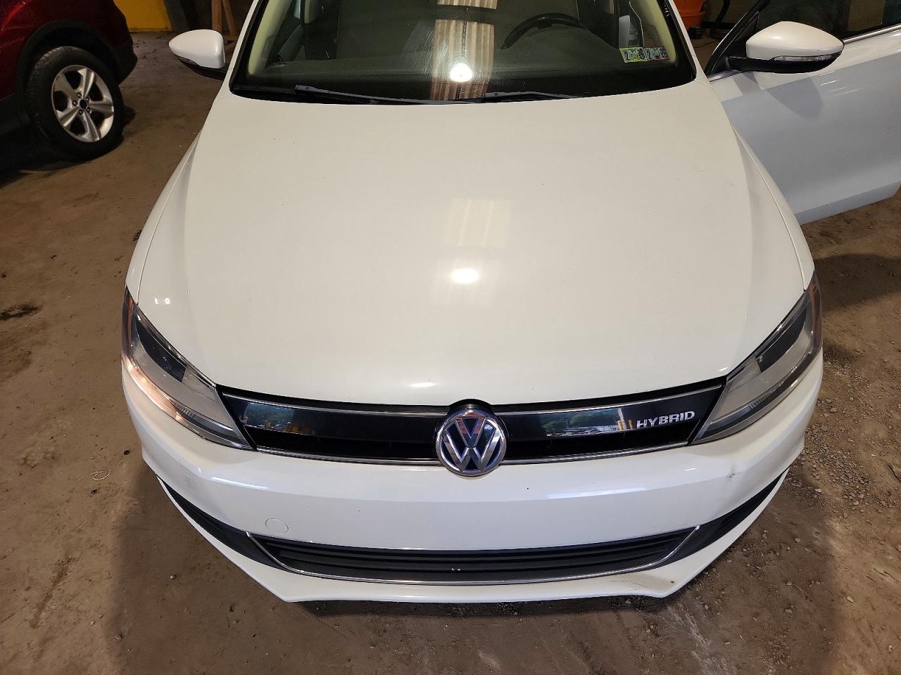 2013 Volkswagen Jetta Hybrid Белый vin: 3VW637AJXDM284156