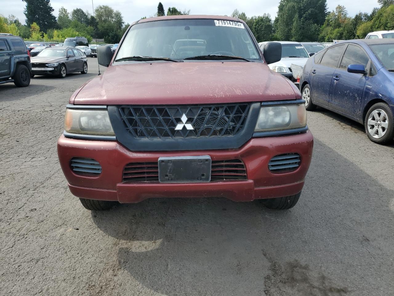 2002 Mitsubishi Montero Sport Es Burgundy vin: JA4LS21H52J042453