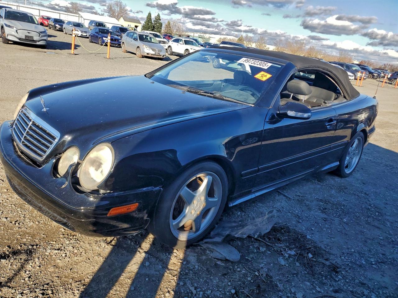 2002 Mercedes-benz Clk 430 Black vin: WDBLK70G42T112989