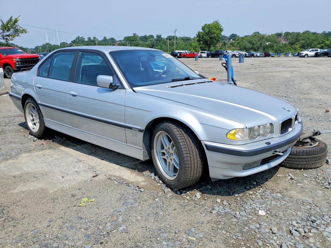 2001 Bmw 740 I Automatic Silver vin: WBAGG834X1DN86401