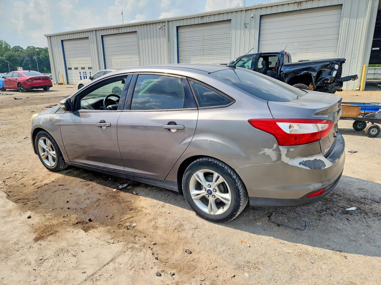 2014 Ford Focus Se Gray vin: 1FADP3F23EL414537