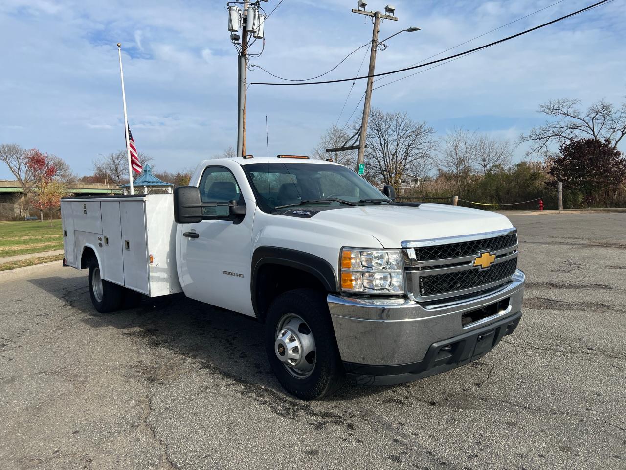 2014 Chevrolet Silverado K3500 White vin: 1GB3KZCG4EF129775