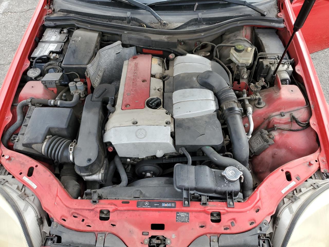 2004 Mercedes-benz Slk 230 Kompressor Red vin: WDBKK49FX4F300311