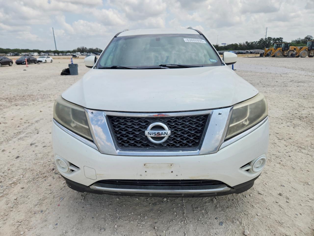2013 Nissan Pathfinder S White vin: 5N1AR2MM8DC688865