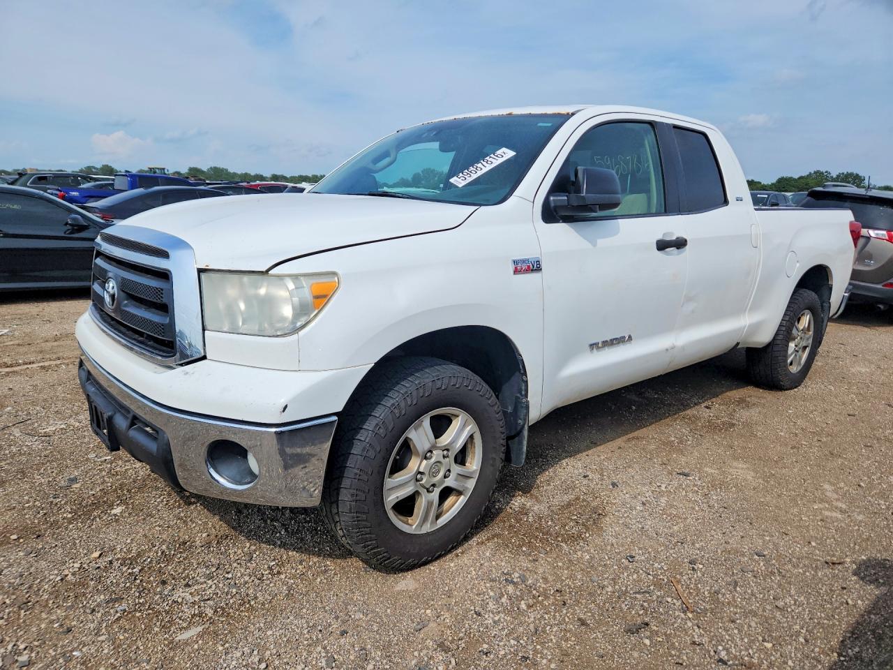 2013 Toyota Tundra Double Cab Sr5 White vin: 5TFUW5F1XDX271416