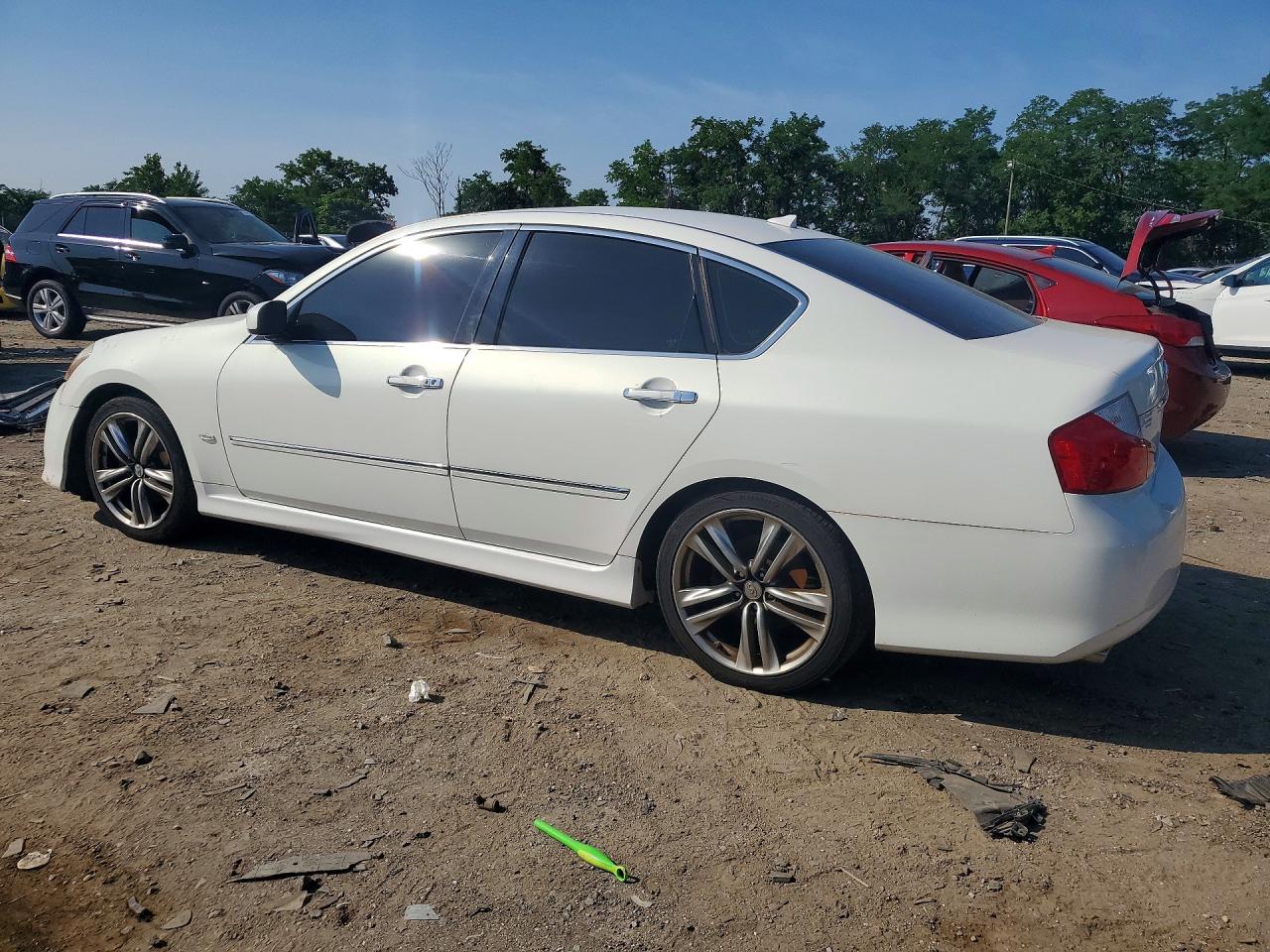 2008 Infiniti M45 Base White vin: JNKBY01E58M500251