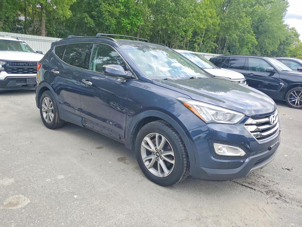 2015 Hyundai Santa Fe Sport 2.0t Blue vin: 5XYZUDLA8FG287629