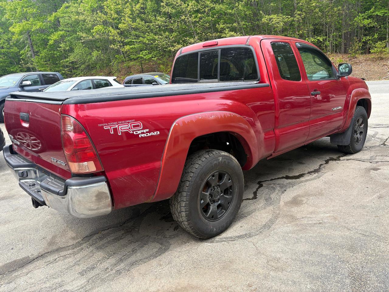 2005 Toyota Tacoma Access Cab Burgundy vin: 5TEUU42N95Z064583