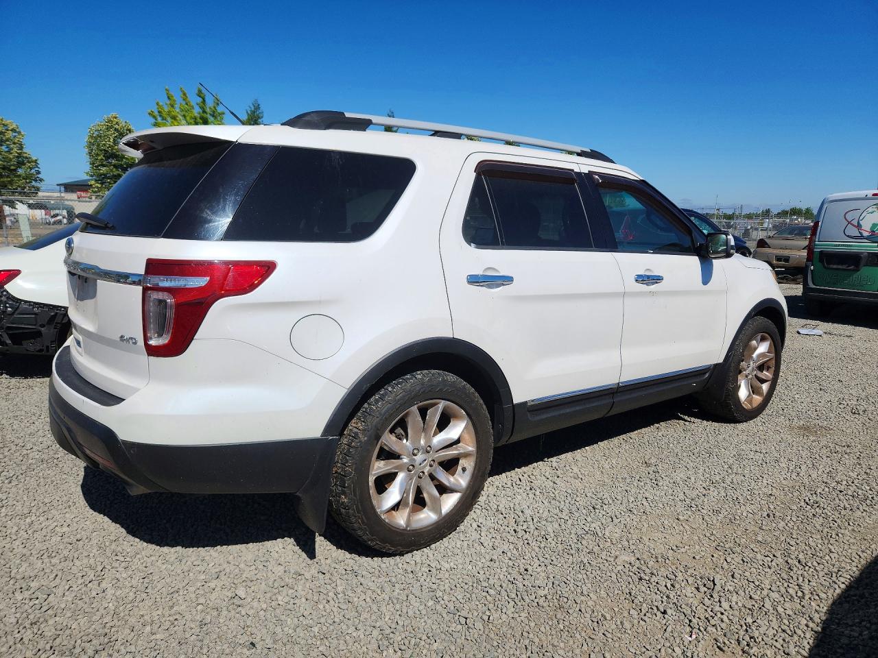 2012 Ford Explorer Limited White vin: 1FMHK8F88CGA02711