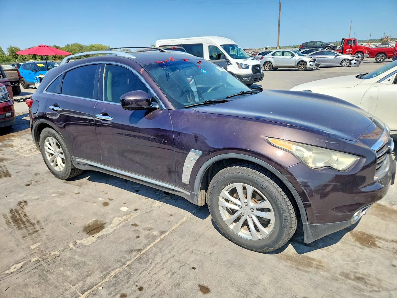 2012 Infiniti Fx35 Base Бордовый vin: JN8AS1MU9CM121984
