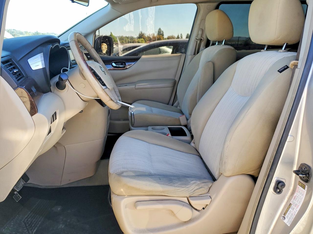 2013 Nissan Quest 3.5 S Beige vin: JN8AE2KP1D9063318