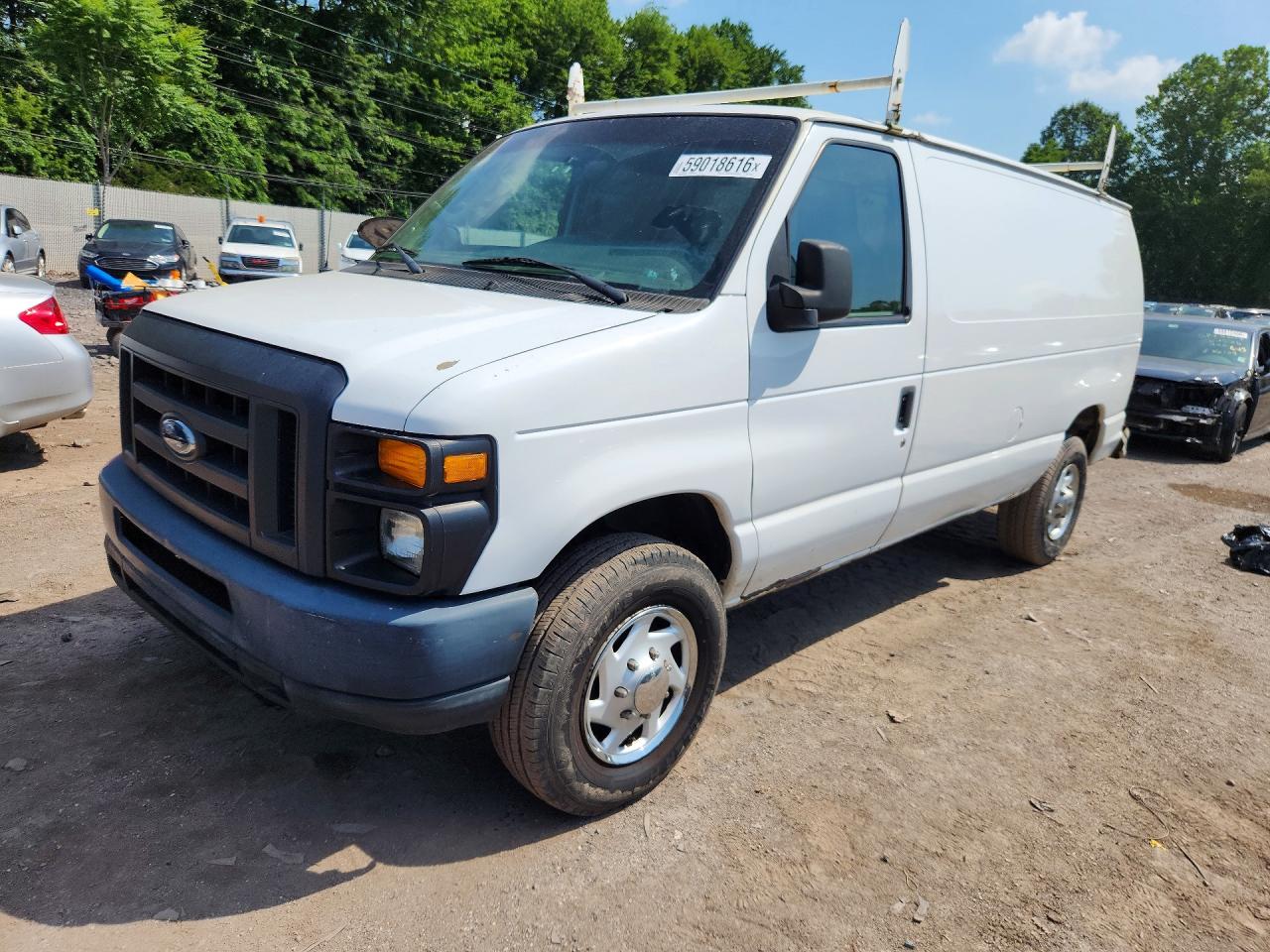 2013 Ford Econoline E250 Van White vin: 1FTNE2EW3DDA42970