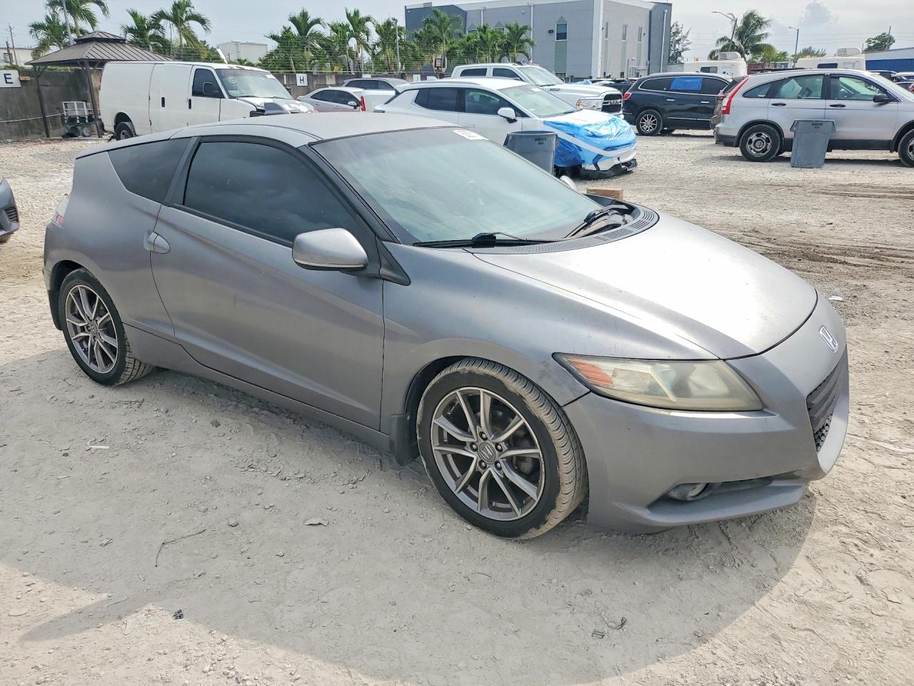 2011 Honda Cr-z Ex Gray vin: JHMZF1D65BS014864
